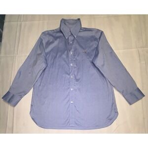 Ralph‎ Lauren Shirt Blue Classic Fit Button Down Long Sleeve Oxford Men's Size L